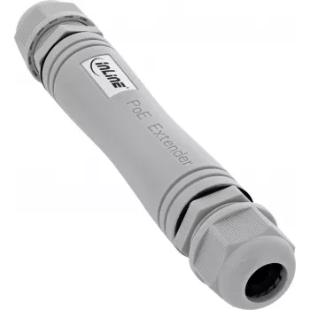 InLine® PoE+ Extender, IP67 Outdoor, 1 Gb/s, 30 W, kaskadierbar