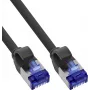INLINE B-74914S 100er-Pack schlankes Cat.6A S/FTP LSZH Patchkabel, 1,5 m, Schwarz