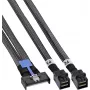 InLine® MCIO-Kabel, MCIO x8 auf 2x MiniSAS-HD SFF-8643, 1 m