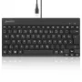Perixx PERIBOARD-326 DE Beleuchtete USB-Tastatur, kabelgebunden, Schwarz