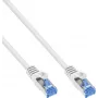 INLINE B-72655W Cat.6A S/FTP LSZH Patchkabel, CCA, Weiß, 0,50 m, 100er-Gebinde