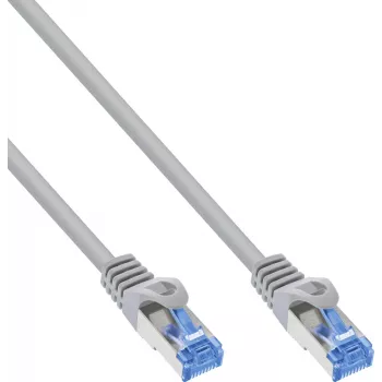INLINE B-72614 Cat.6A S/FTP LSZH Patchkabel, CCA, Grau, 1,5 m, 70er-Pack