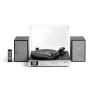 AKAI ATT-500SP Plattenspieler mit Riemenantrieb, externen Lautsprechern, Bluetooth, USB-Aufnahme, Schwarz