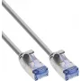 InLine® Slim U/FTP PiMf Cat.6A Patchkabel, Grau, 1,5 m