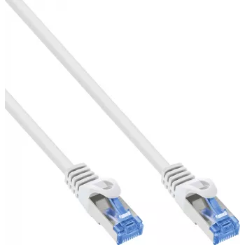 INLINE B-72602W 50er-Pack Cat.6A S/FTP LSZH Patchkabel, CCA, Weiß, 2m