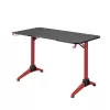 LogiLink Gaming-Schreibtisch 120x60 cm RGB roter Rahmen