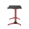 LogiLink Gaming-Schreibtisch 120x60 cm RGB roter Rahmen