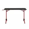 LogiLink Gaming-Schreibtisch 120x60 cm RGB roter Rahmen