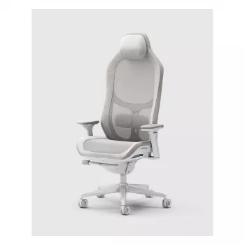 Fractal Design Refine 2 Mesh Light Gaming-Stuhl, Hellgrau/Weiß