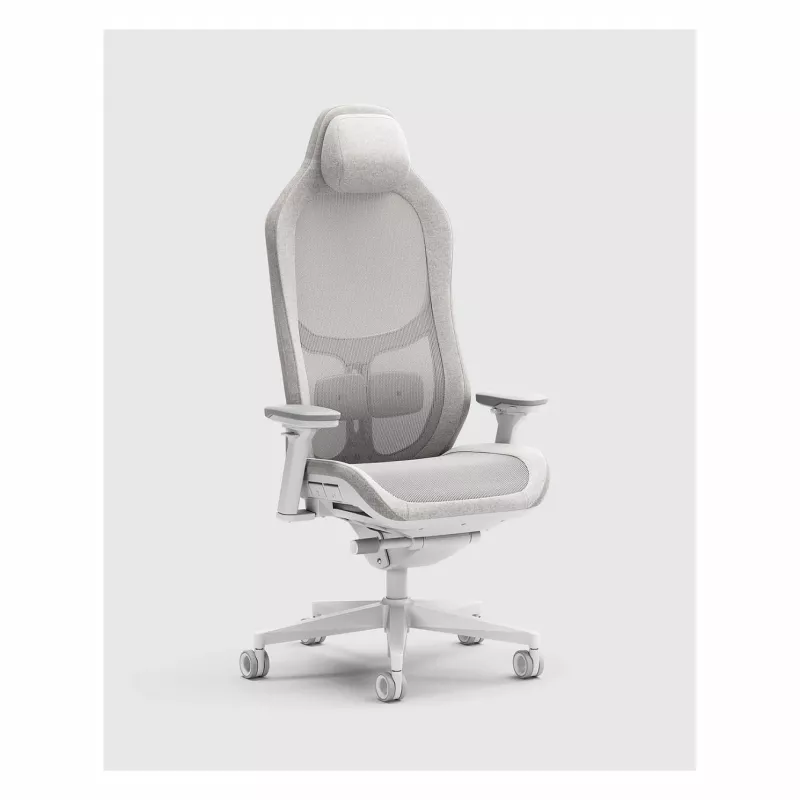 Fractal Design Refine 2 Mesh Light Gaming-Stuhl, Hellgrau/Weiß