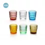 Guzzini Vanity Glass Set mit 6 Shotgläsern aus Glas, farblich sortiert (13140552)