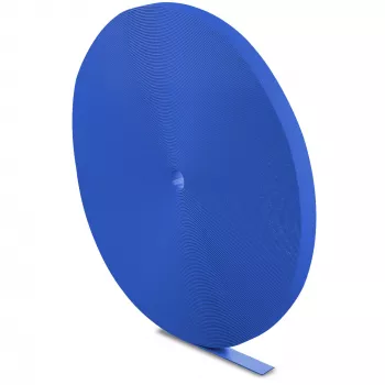 LABEL THE CABLE LTC PRO Rollband, doppelseitige Klettrolle, 25 m blau