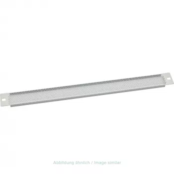 Triton RAC-ZP-X41-A1 19 inch 1U Lochblech-Blindpanel, Grau RAL 7035
