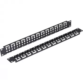 TRITON RAB-VP-X59-A1 19 inch 1U Kabelmanagement-Panel, Schwarz