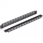 TRITON RAB-VP-X59-A1 19 inch 1U Kabelmanagement-Panel, Schwarz