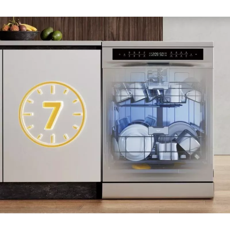 Dreame DZ401 Pro Einbau-Geschirrspüler 15 Maßgedecke Energieklasse C Edelstahl Wi-Fi