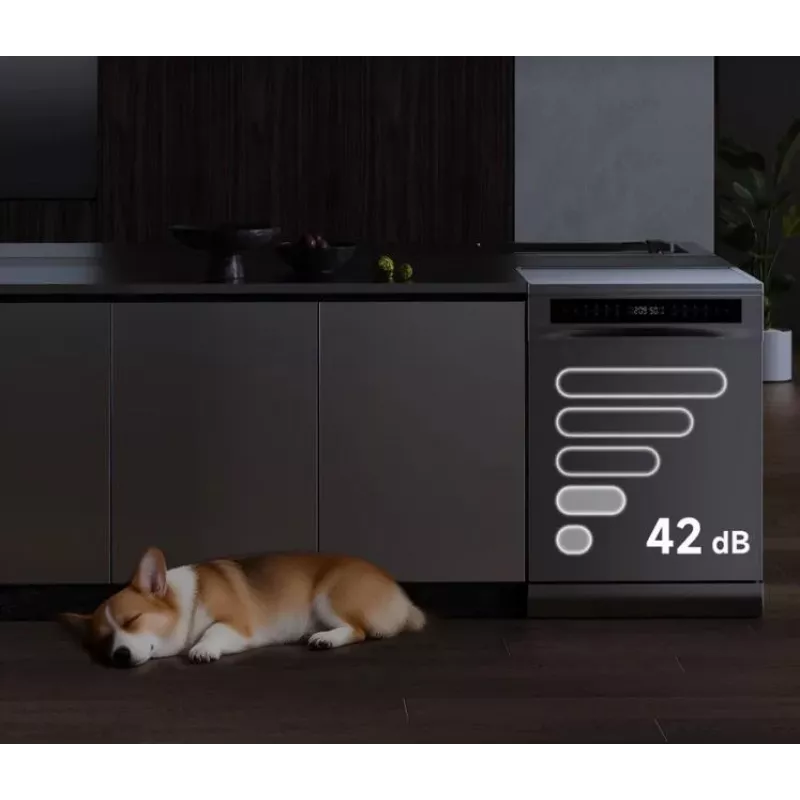 Dreame DZ401 Pro Einbau-Geschirrspüler 15 Maßgedecke Energieklasse C Edelstahl Wi-Fi