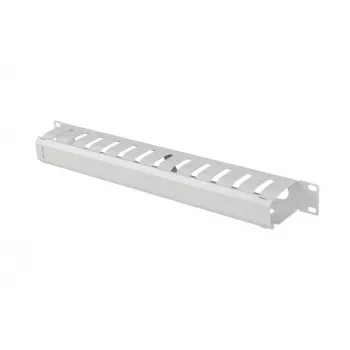 Lanberg 19 inch 1U Kabelmanagement mit Abdeckung Typ A Grau