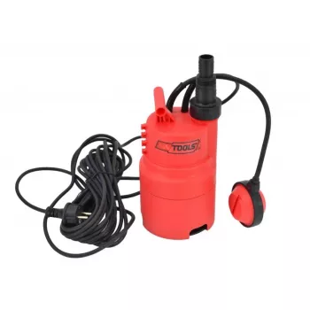 AWTOOLS AW85000 Tauchpumpe für Schmutzwasser 750W 12500L/h 8m Förderhöhe mit Schwimmerschalter und Mehrfach-Adapter