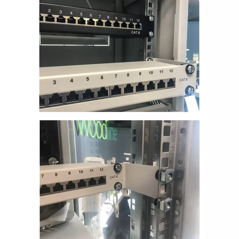 Triton RAC-DR-X22-X1 Schienen-Tiefenadapter 19 inch 1U, 2 Stück, 10cm