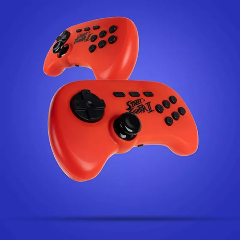 FIZZ CREATIONS Street Fighter II Duel Retro-Arcade-Konsole mit 621 Spielen, HDMI/AV, 2 Controllern