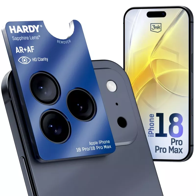 3MK PROTECTION Apple iPhone 18 Pro / 18 Pro Max - 3mk Hardy Saphir-Linse