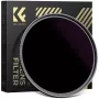 KF Concept ND100000 Solarfilter 62mm, 16.6 Blendenstufen, OD 5.0, AGC optisches Glas, Nanobeschichtung, Aluminiumrahmen