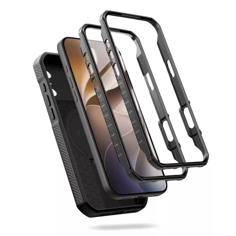 TECH-PROTECT Kevlar MagSafe 2er-Set Case für iPhone 17 Pro Max / 18 Pro Max - Schwarz