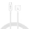 TECH-PROTECT MMC01 Ultraboost Magnetisches MacBook-Kabel USB-C auf MagSafe 3 140W 300cm Weiß