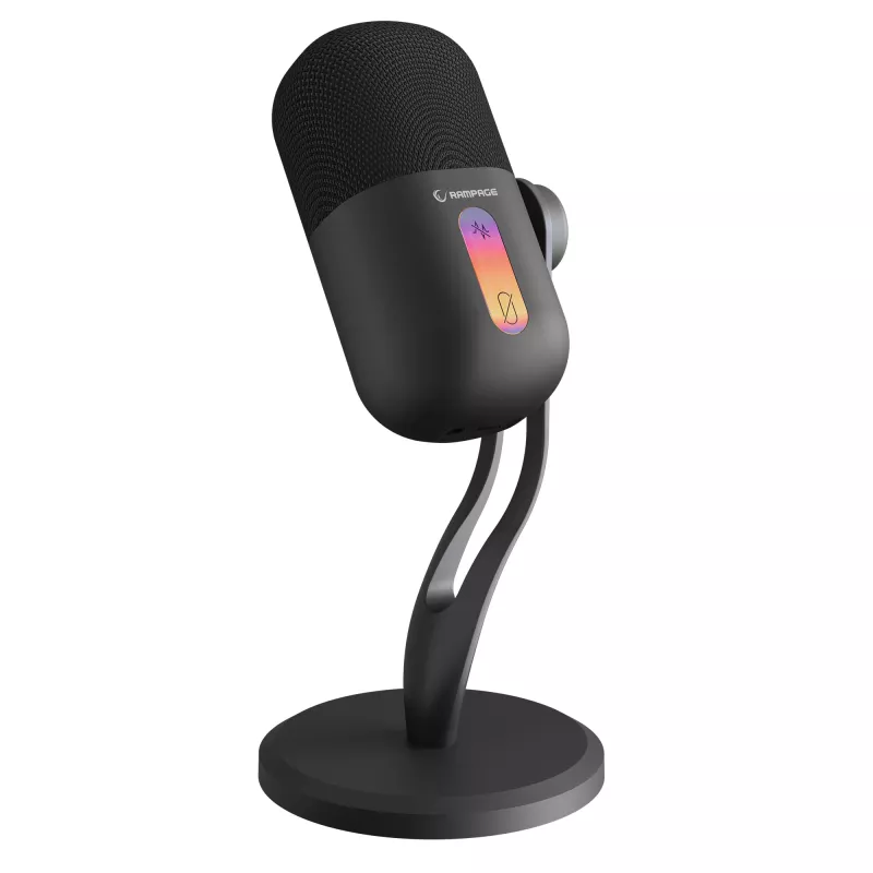 Rampage ARPEJ Gaming-Kondensatormikrofon am Galgenarm, RGB, Schwarz