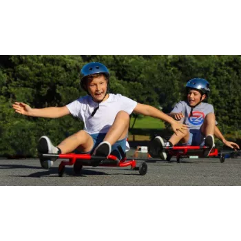 EzyRoller Drifter X Drift-Gokart mit Fußantrieb, 4–12 Jahre, Pink