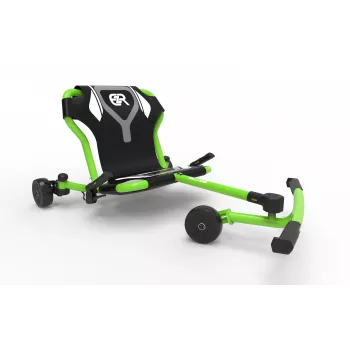 EzyRoller Drifter Pro X Fußbetriebenes Drift-Gokart für Kinder ab 10 Jahren - Grün