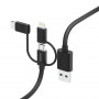 Hama 00201536, 1,5 m, USB A, USB C, USB 2.0, 480 Mbit/s, Schwarz