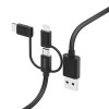 Hama 00201536, 1,5 m, USB A, USB C, USB 2.0, 480 Mbit/s, Schwarz