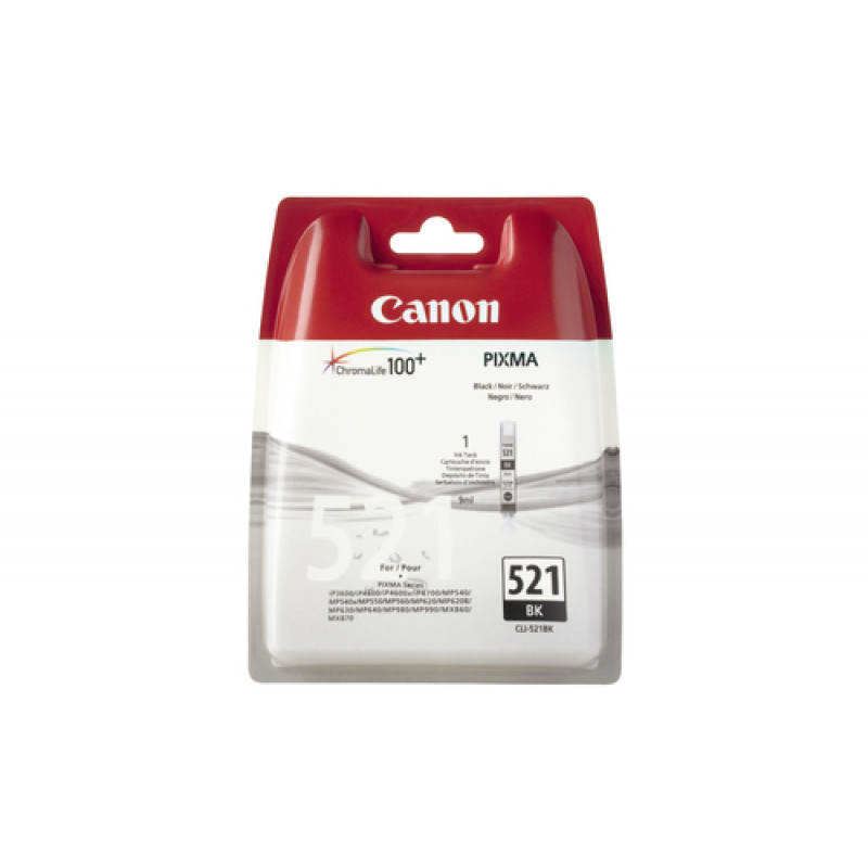 Canon CLI-521BK - Schwarz - Original - Blisterverpackung