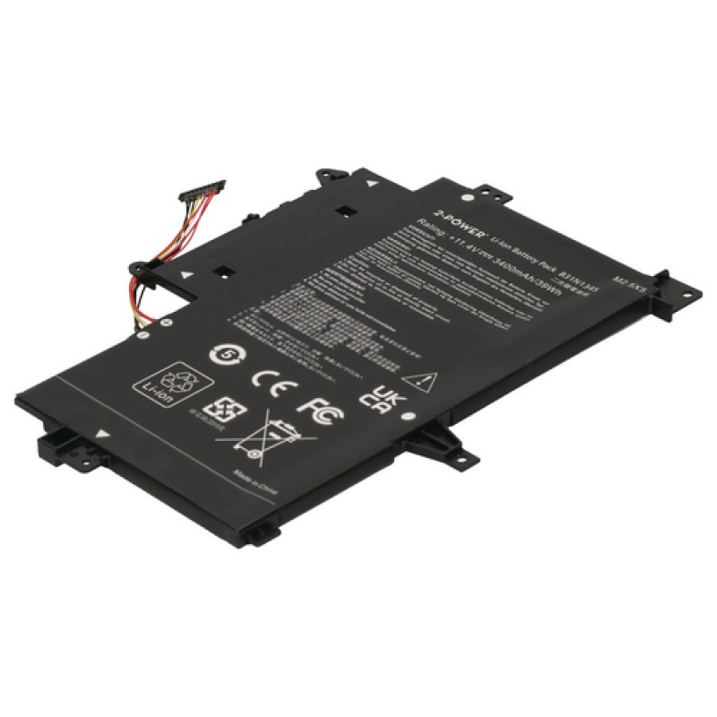 2-Power Hauptakku-Pack für Asus Transformer Book Flip TP500LA - Batterie - 3.400 mAh (2P-0B200-00990100)