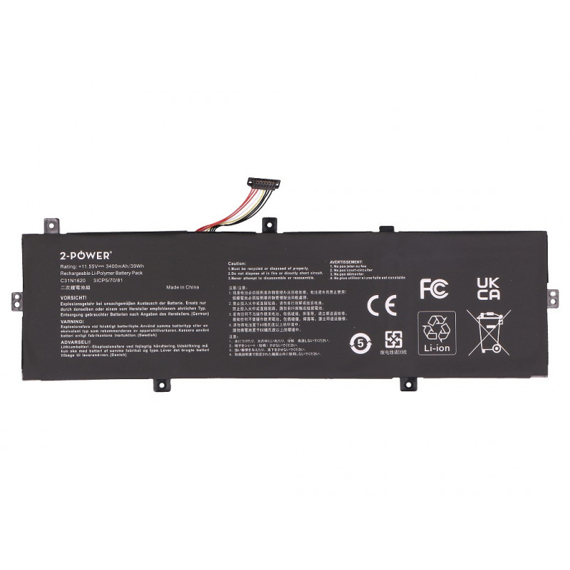 2-power Hauptakku-Pack Asus ZenBook UX430 Serie - Batterie - 3.400 mAh (2P-0B200-02370000)