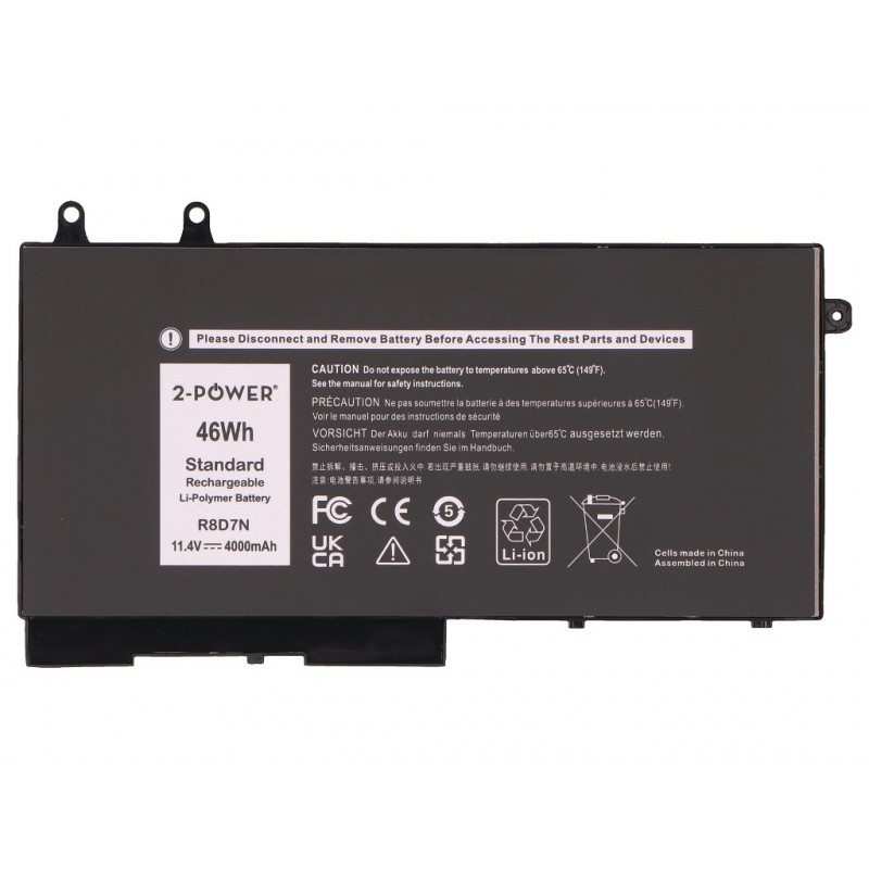 2-Power Dell Latitude 5400 Hauptakku-Pack - Akku - 46 mAh (2P-49HG8)