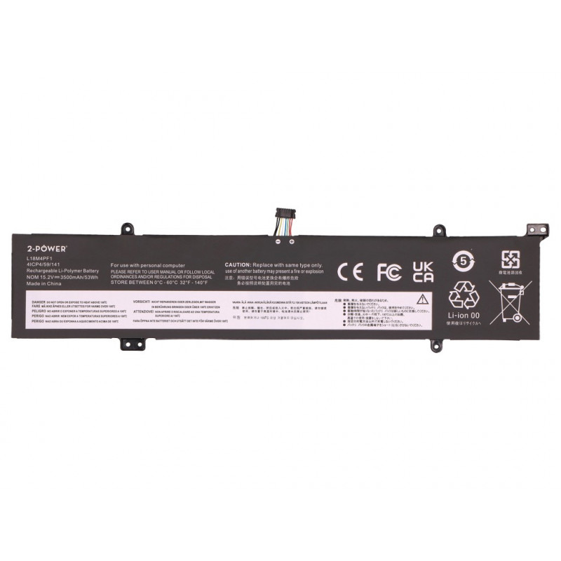 2-power Hauptakku-Pack Lenovo YOGA C940-15IRH - Batterie - 53 mAh (2P-5B10W67244)