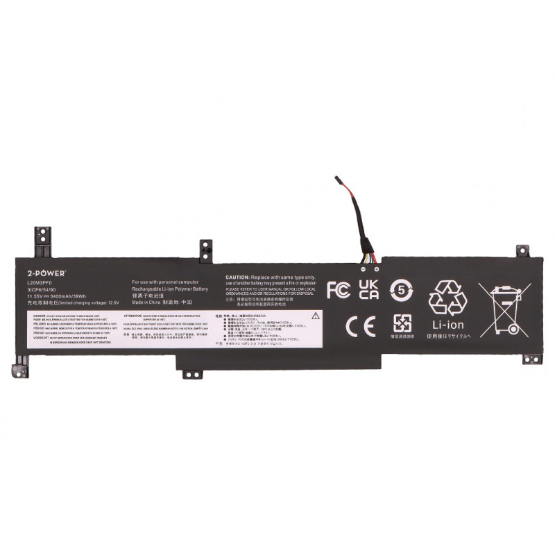 2-power Hauptakku-Pack Lenovo IdeaPad 1-14JIL7 82LV - Batterie - 3.400 mAh (2P-5B11E24662)