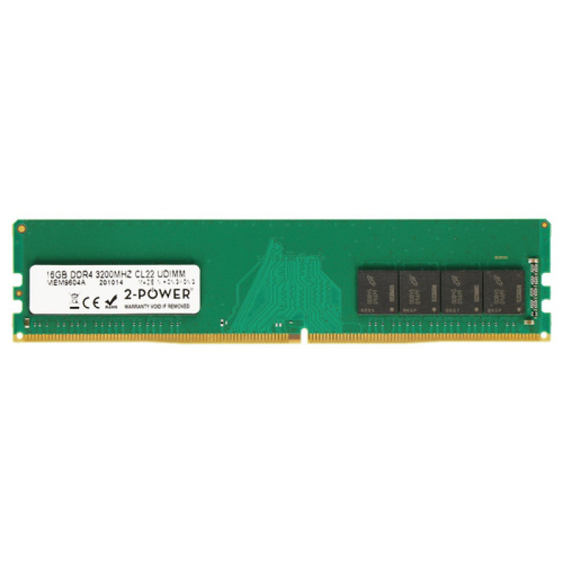 2-power 2P-5M31K03120 - 16 GB - 1 x 16 GB - DDR4 - 3200 MHz - 288-pin DIMM