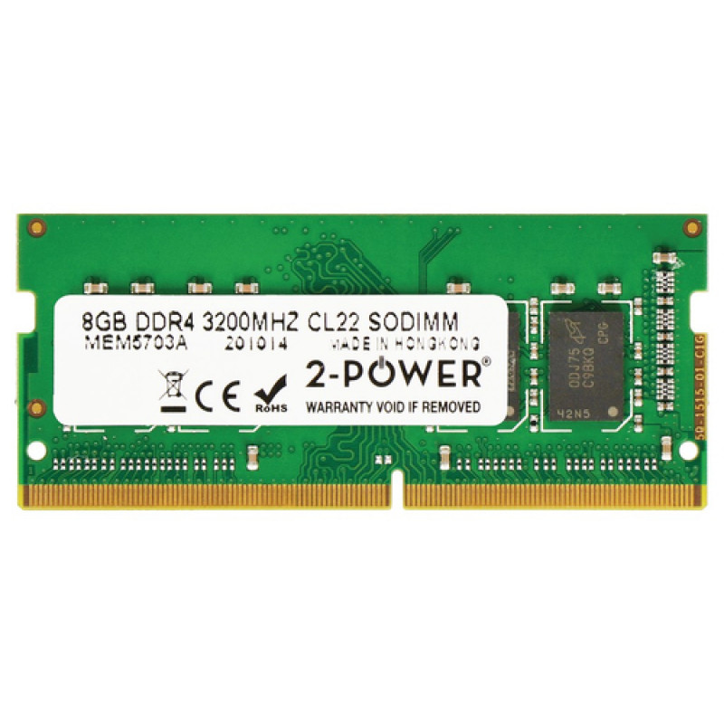 2-power 8GB DDR4 3200MHz CL22 SODIMM (2P-5M31N59964)