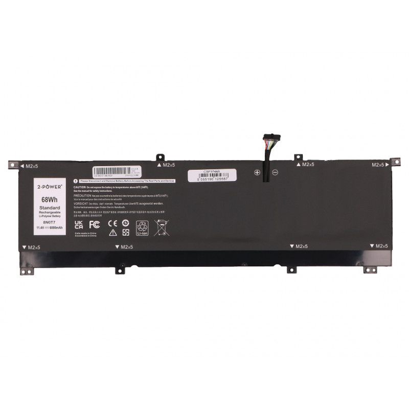 2-Power Hauptakku Dell XPS 15 9575 2-in-1 - Batterie - 68 mAh (2P-8N0T7)