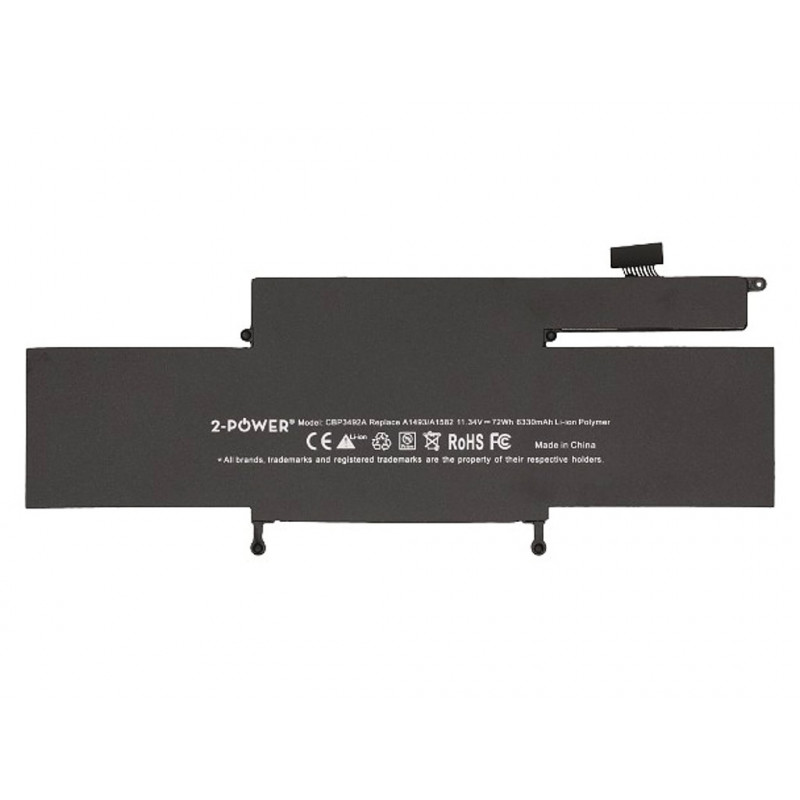 2-power 2P-A1493 - Akku - Apple MacBook Pro 13 A1502 Late 2013 (EMC2678) - Mid 2014 (EMC2875)