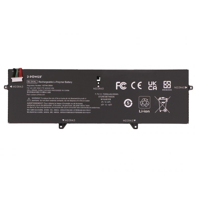 2-Power Hauptakku-Pack HP EliteBook X360 1040 G5 - Batterie - 52 mAh