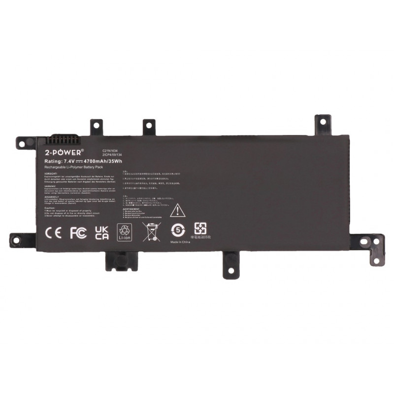 2-power Asus ViviBook R542U Hauptakku-Pack - Akku - 5.000 mAh (2P-C21N1634)