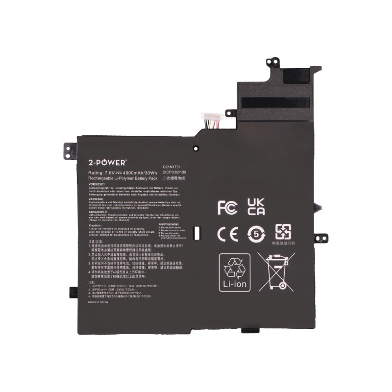 2-power Hauptakku-Pack Asus V406UA - Batterie - 4.000 mAh (2P-C21N1701)