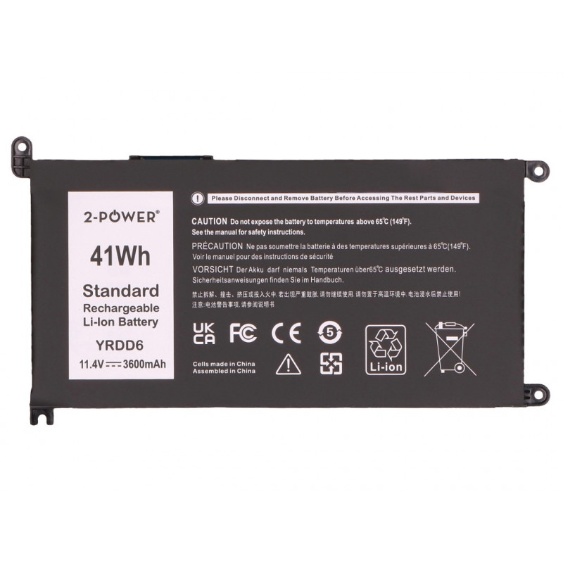 2-power Hauptakku-Pack Dell Inspiron 3579 - Batterie - 41 mAh