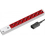 Bachmann 48,26 cm Steckdosenleiste 8xCEE7/3 C14-Stecker Alu L 8m - (Offline-) USV - 19