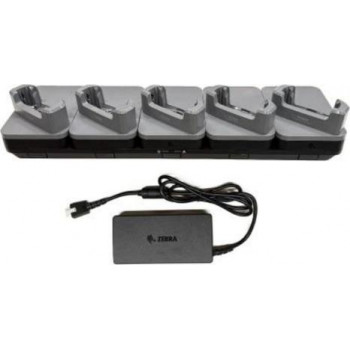 Zebra Handheld-Ladestation - für Geräte ohne robuste Stiefel - Ethernet - Ausgangsanschlüsse: 5 - 48,3 cm (19 inch)